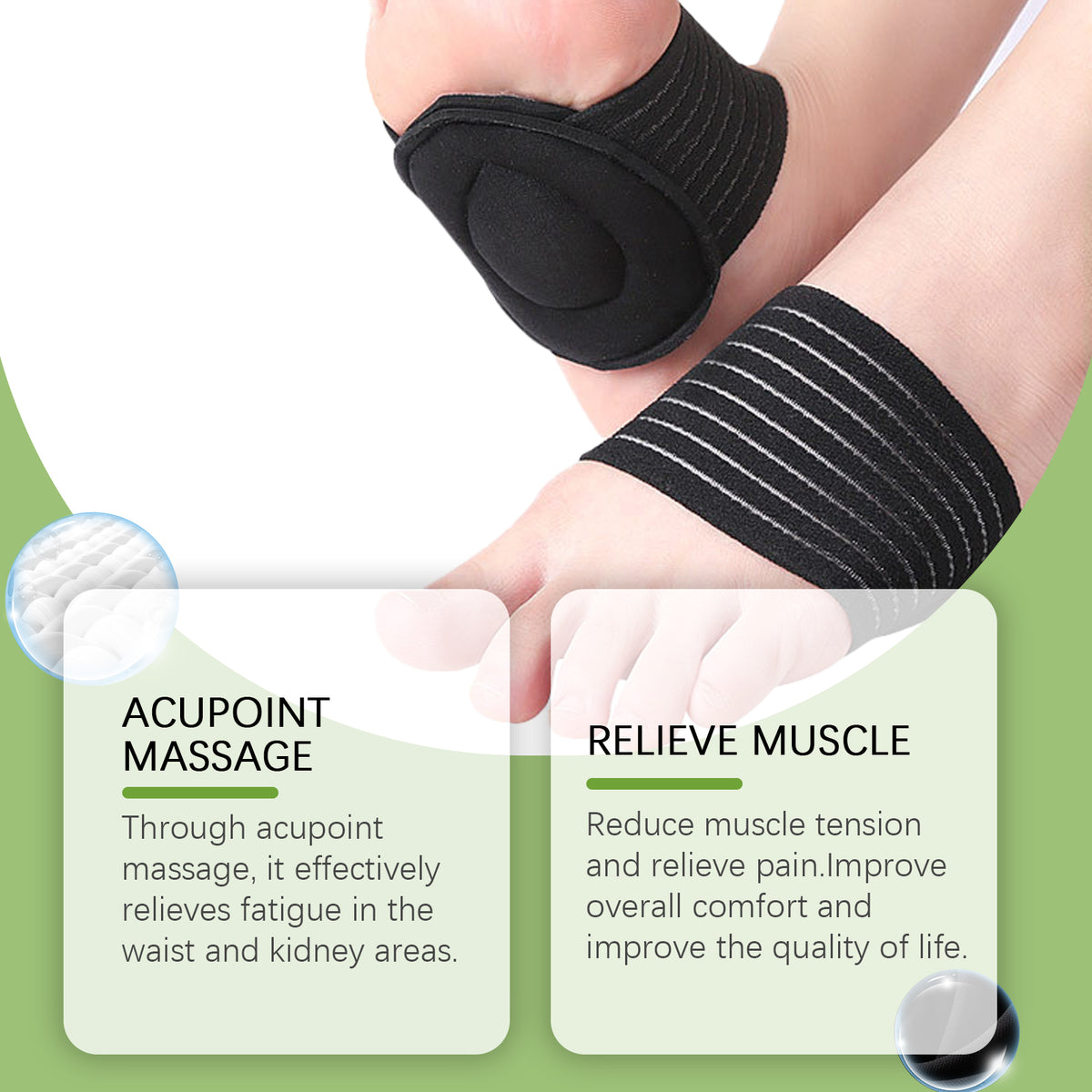 Stridewell Foot Massage Pads - Textured Daily-Care Pair