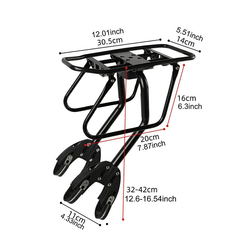 Bike Cargo Rack - Rear-Mount Carrier