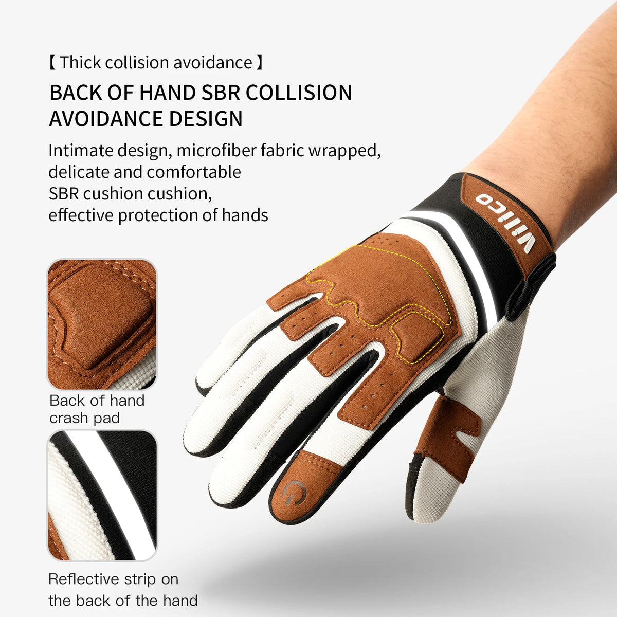 Cycling Gloves - Full-Finger Road Bike Pair