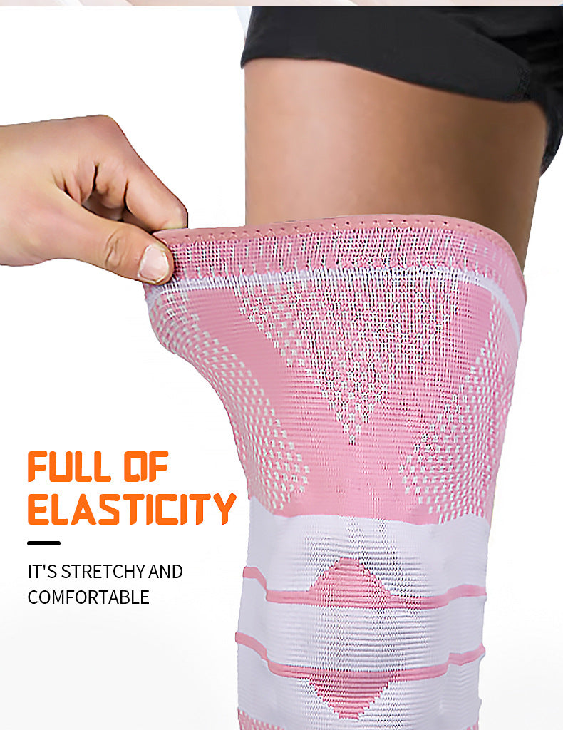 Knee Support - Silicone-Spring Sports Sleeve