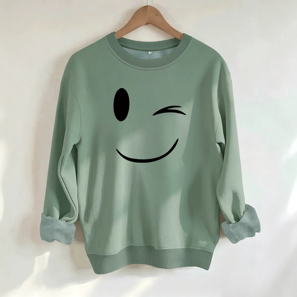 Velvet Sweatshirt - Loose-Fit Pullover