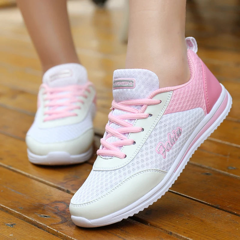 Women's Athletic Shoes - Mesh Casual Design