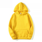 Women's Hoodie - Solid Polyester Pullover