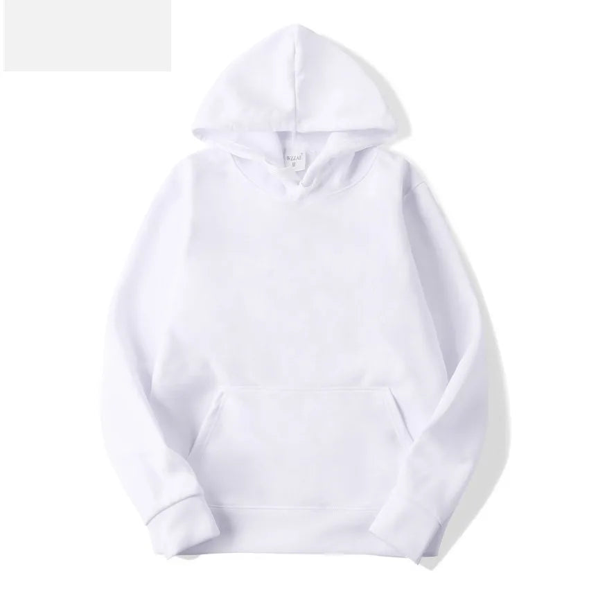 Women's Hoodie - Solid Polyester Pullover