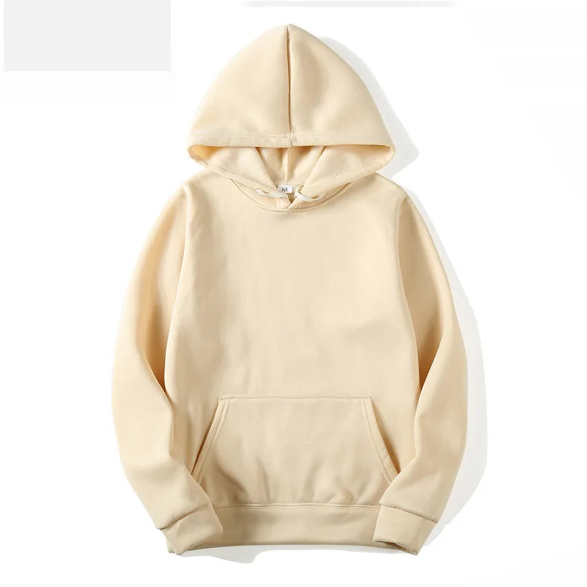 Women's Hoodie - Solid Polyester Pullover