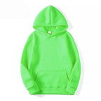 Women's Hoodie - Solid Polyester Pullover