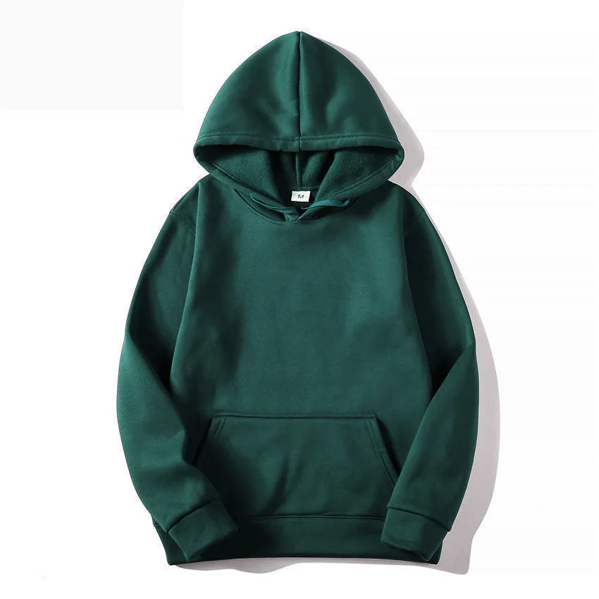 Women's Hoodie - Solid Polyester Pullover