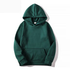 Women's Hoodie - Solid Polyester Pullover