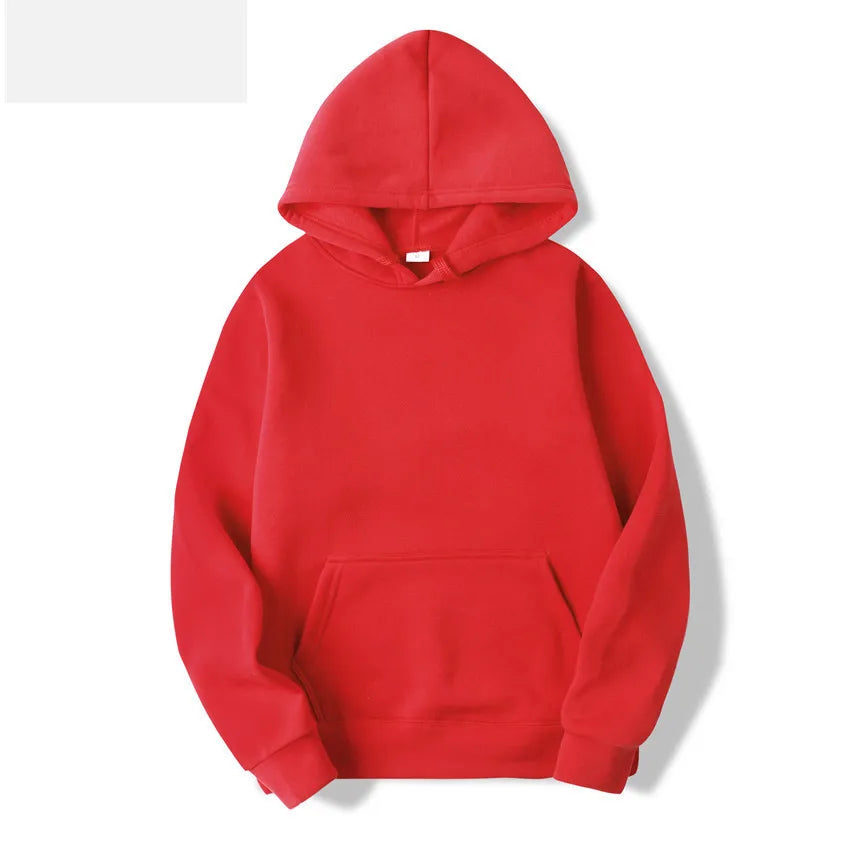 Women's Hoodie - Solid Polyester Pullover