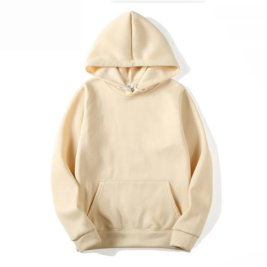 Women's Hoodie - Solid Polyester Pullover