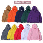 Women's Hoodie - Solid Polyester Pullover