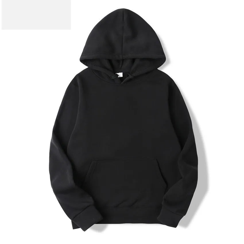Women's Hoodie - Solid Polyester Pullover
