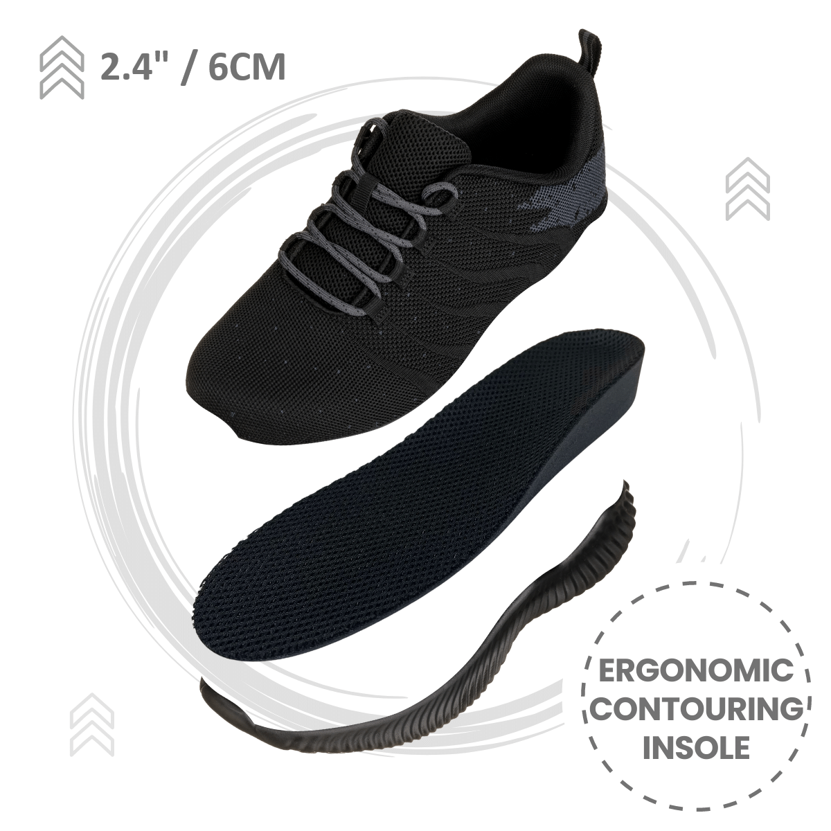 Men's Elevator Sneakers – 2.8-Inch Height Increase - product view 4