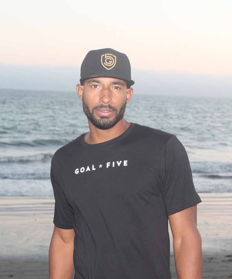 Men's Cotton T – Shirt – Goal Five Black