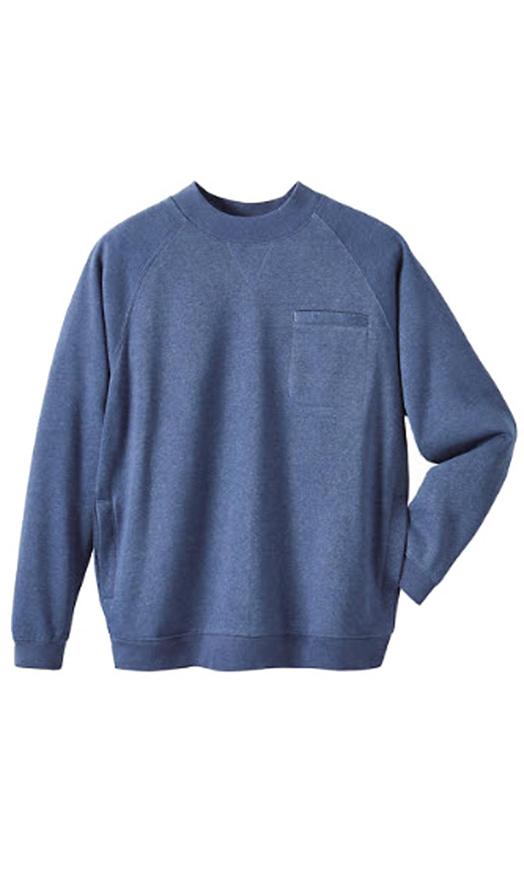 Men's 3-Pocket Fleece Sweatshirt with Raglan Seams - product view 15