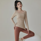 Women's Training Top - Long-Sleeve Drawstring Shirt