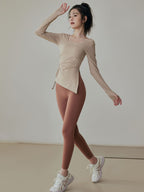 Women's Training Top - Long-Sleeve Drawstring Shirt