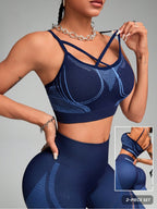 Women's Yoga Set - High-Waisted Bra and Pants