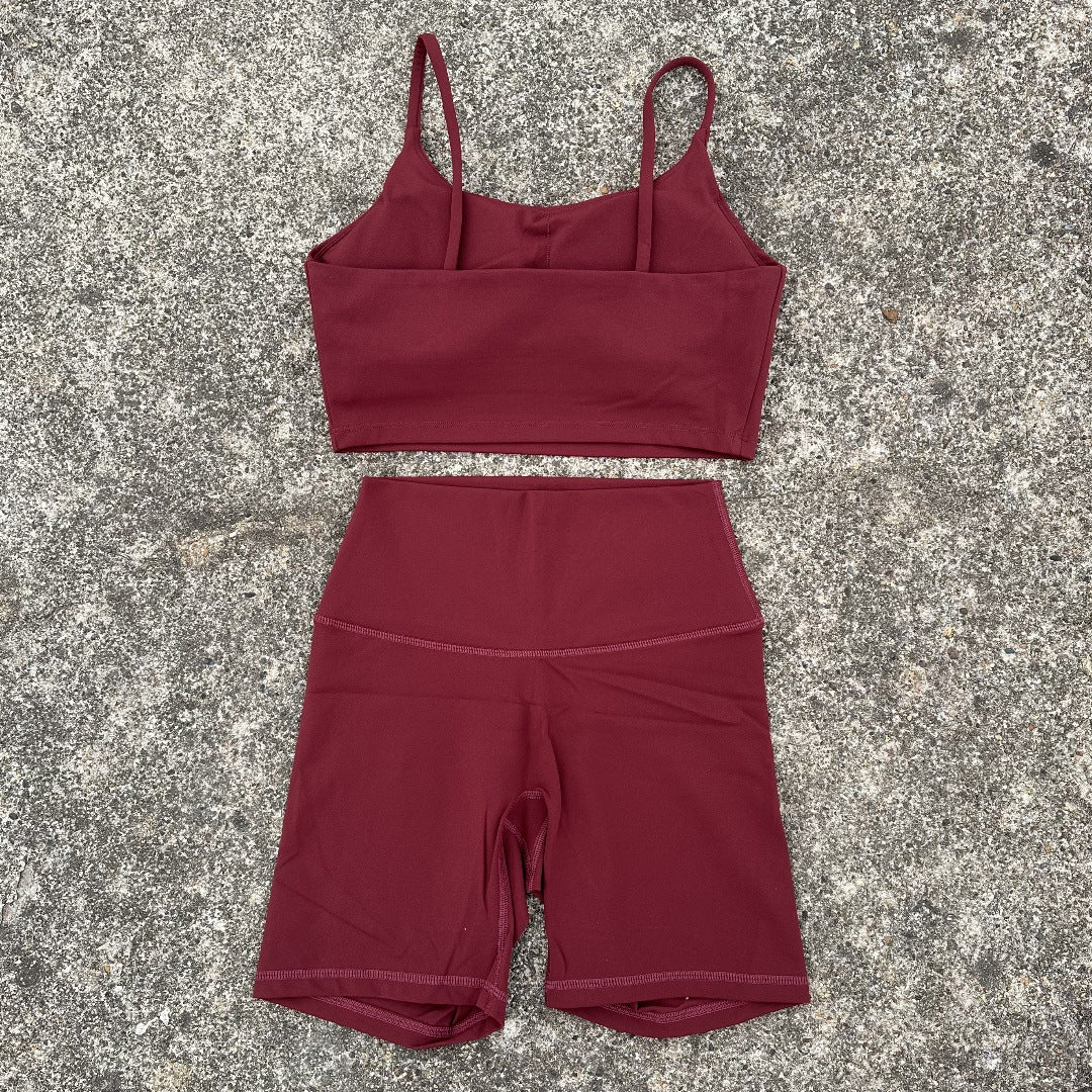 Women's Yoga Set - Camisole and Stretch Shorts