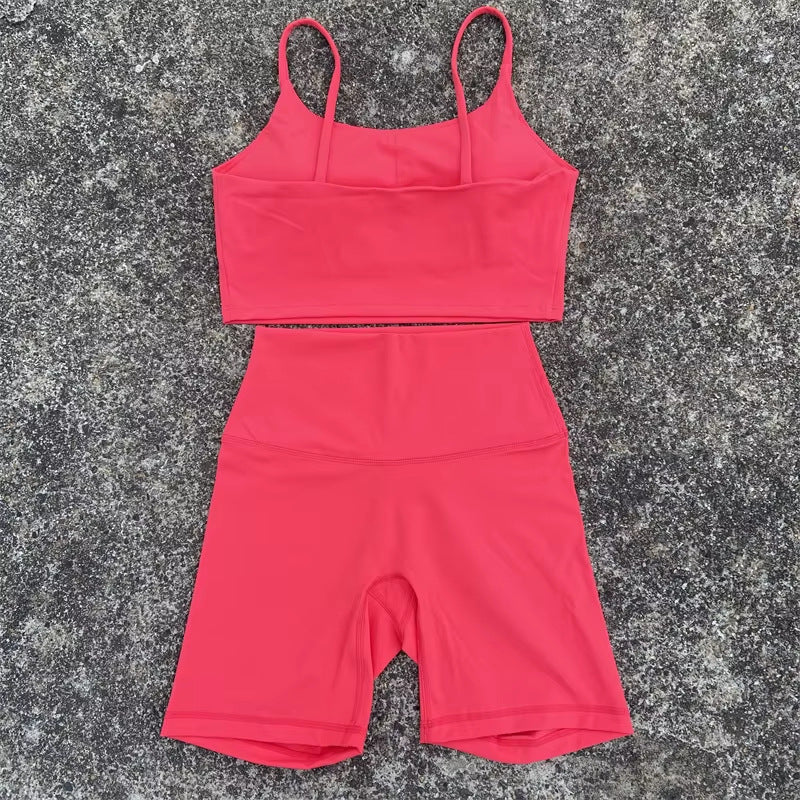 Women's Yoga Set - Camisole and Stretch Shorts