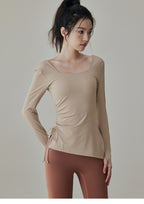 Women's Training Top - Long-Sleeve Drawstring Shirt