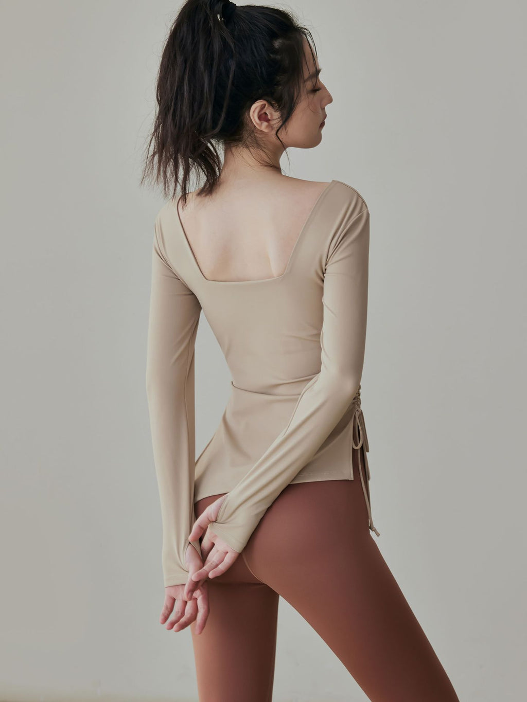 Women's Training Top - Long-Sleeve Drawstring Shirt