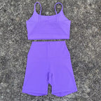 Women's Yoga Set - Camisole and Stretch Shorts