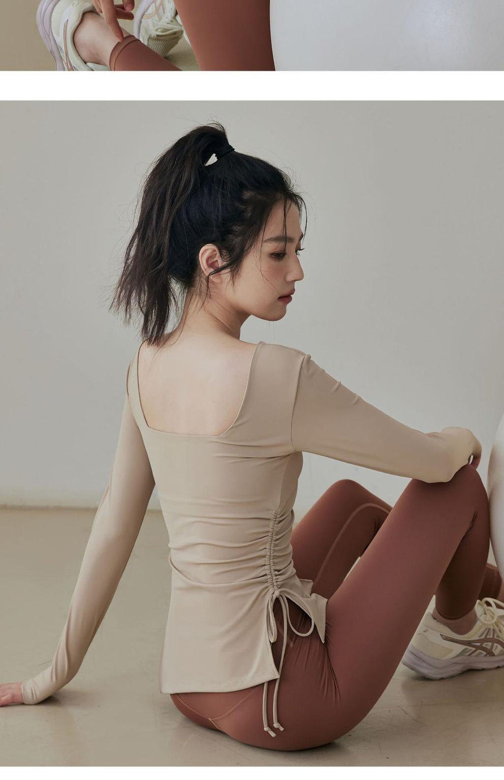 Women's Training Top - Long-Sleeve Drawstring Shirt