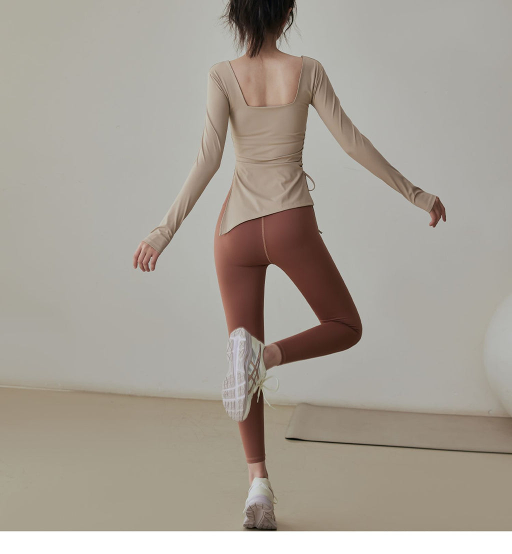 Women's Training Top - Long-Sleeve Drawstring Shirt