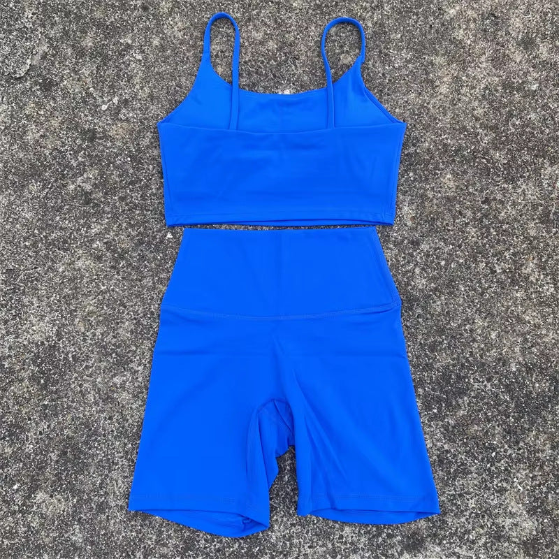 Women's Yoga Set - Camisole and Stretch Shorts