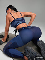Women's Yoga Set - High-Waisted Bra and Pants