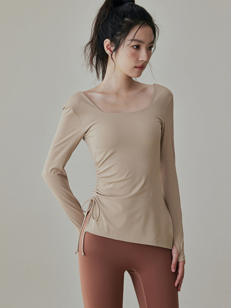 Women's Training Top - Long-Sleeve Drawstring Shirt