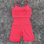 Women's Yoga Set - Camisole and Stretch Shorts