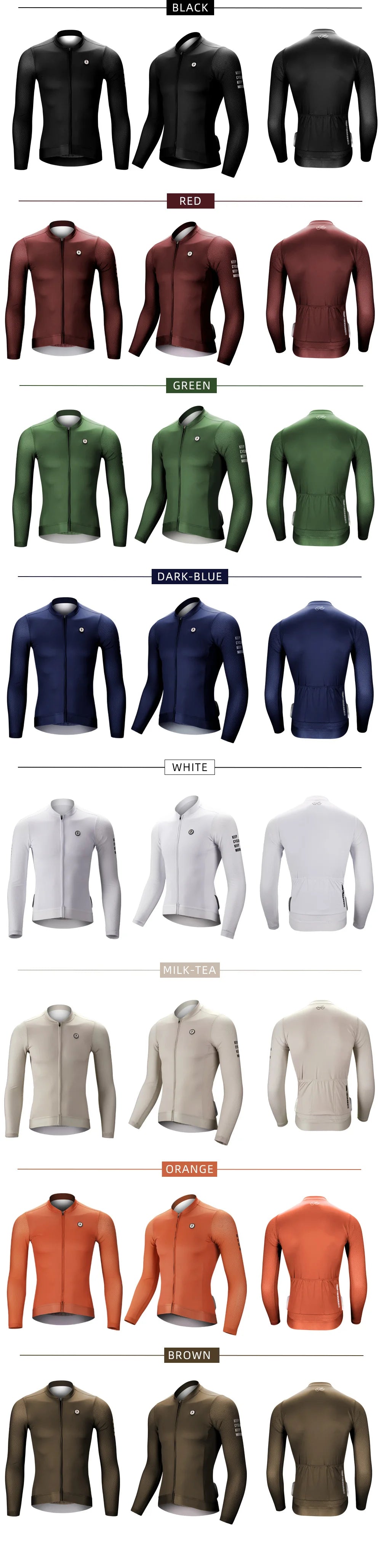 Cycling Jersey - Long-Sleeve Full-Zip Top