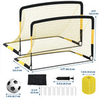Soccer Goal Set - Two 6 × 4 ft Pop-Up Nets