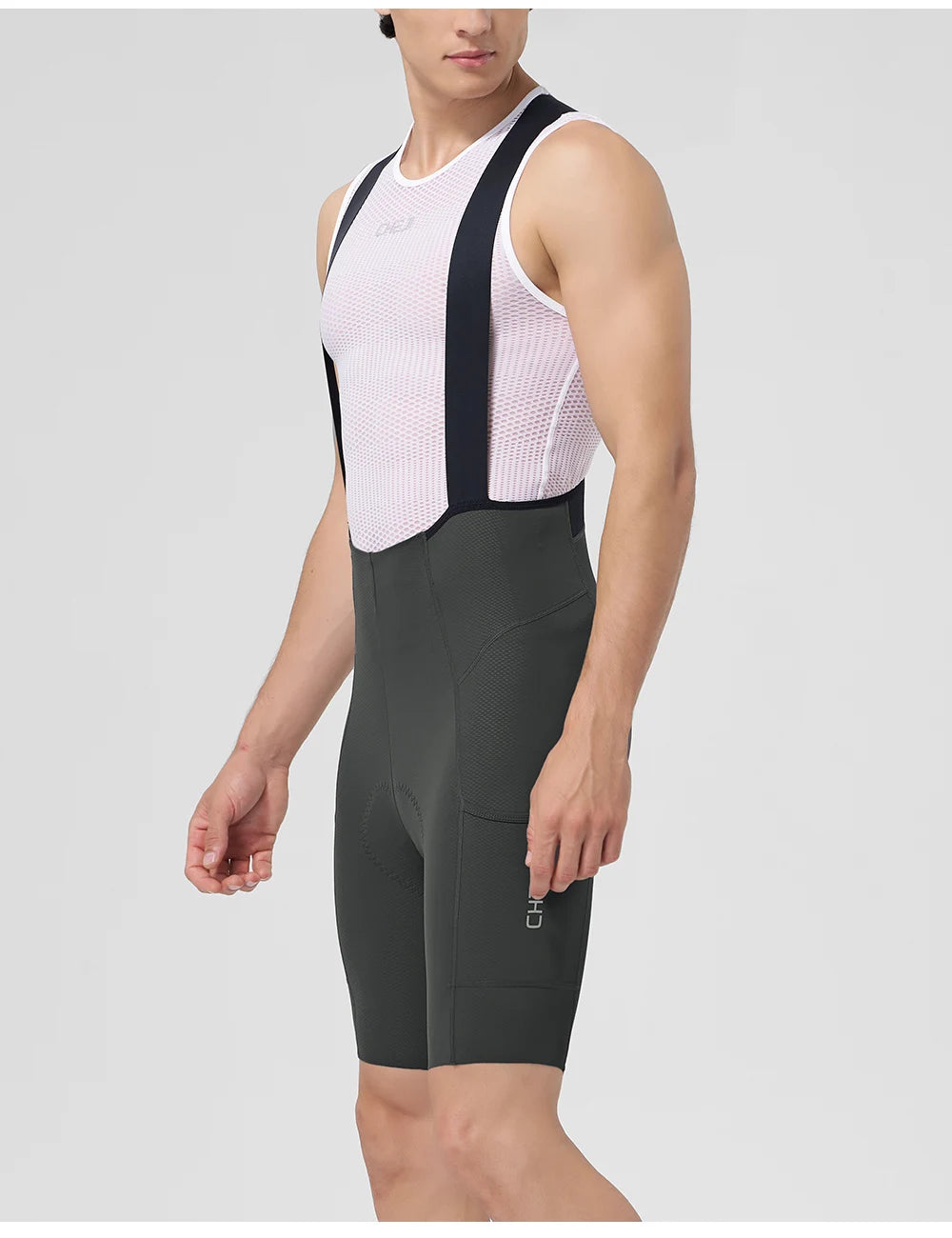 Men's Cycling Bib Shorts - Nylon Stretch Riding Shorts