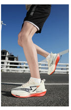Men's Running Shoes - Air-Mesh Lace-Up Pair