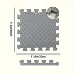Gym Floor Tiles - 16-Piece Interlocking Set