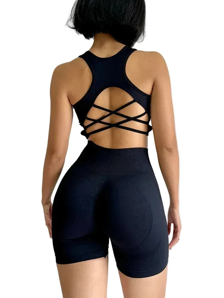 Women's Workout Set – High – Waist Seamless