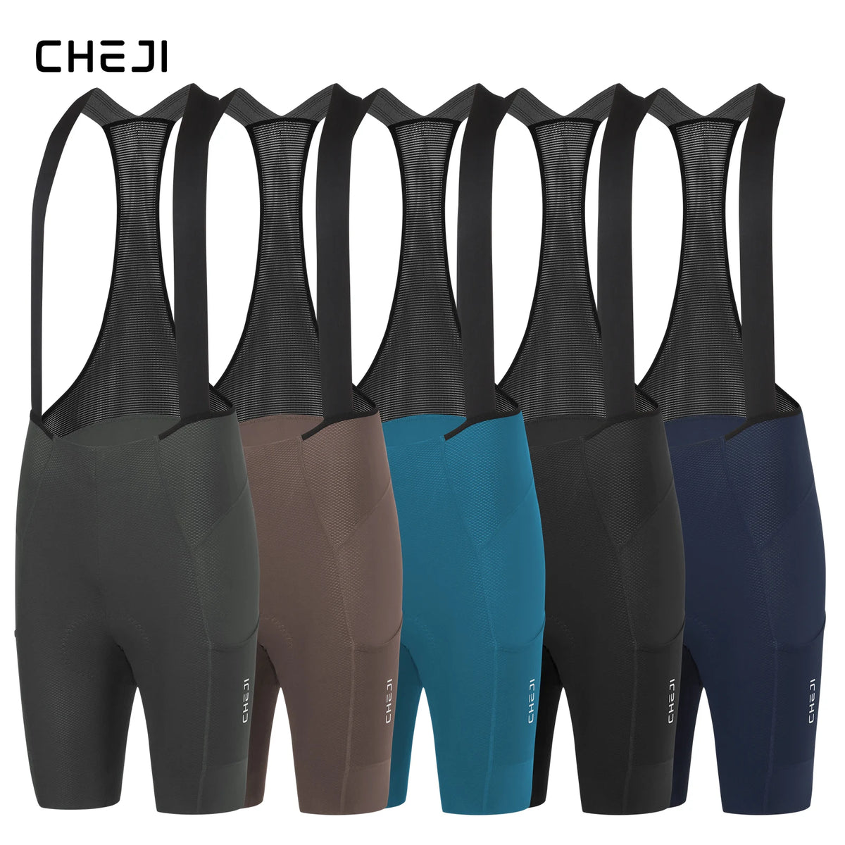 Men's Cycling Bib Shorts - Nylon Stretch Riding Shorts
