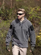 Men's Outdoor Hoodie - Multi-Pocket Warm Layer