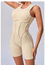 Women's Workout Jumpsuit – Padded Activewear Bodysuit