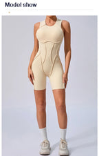 Women's Workout Jumpsuit – Padded Activewear Bodysuit