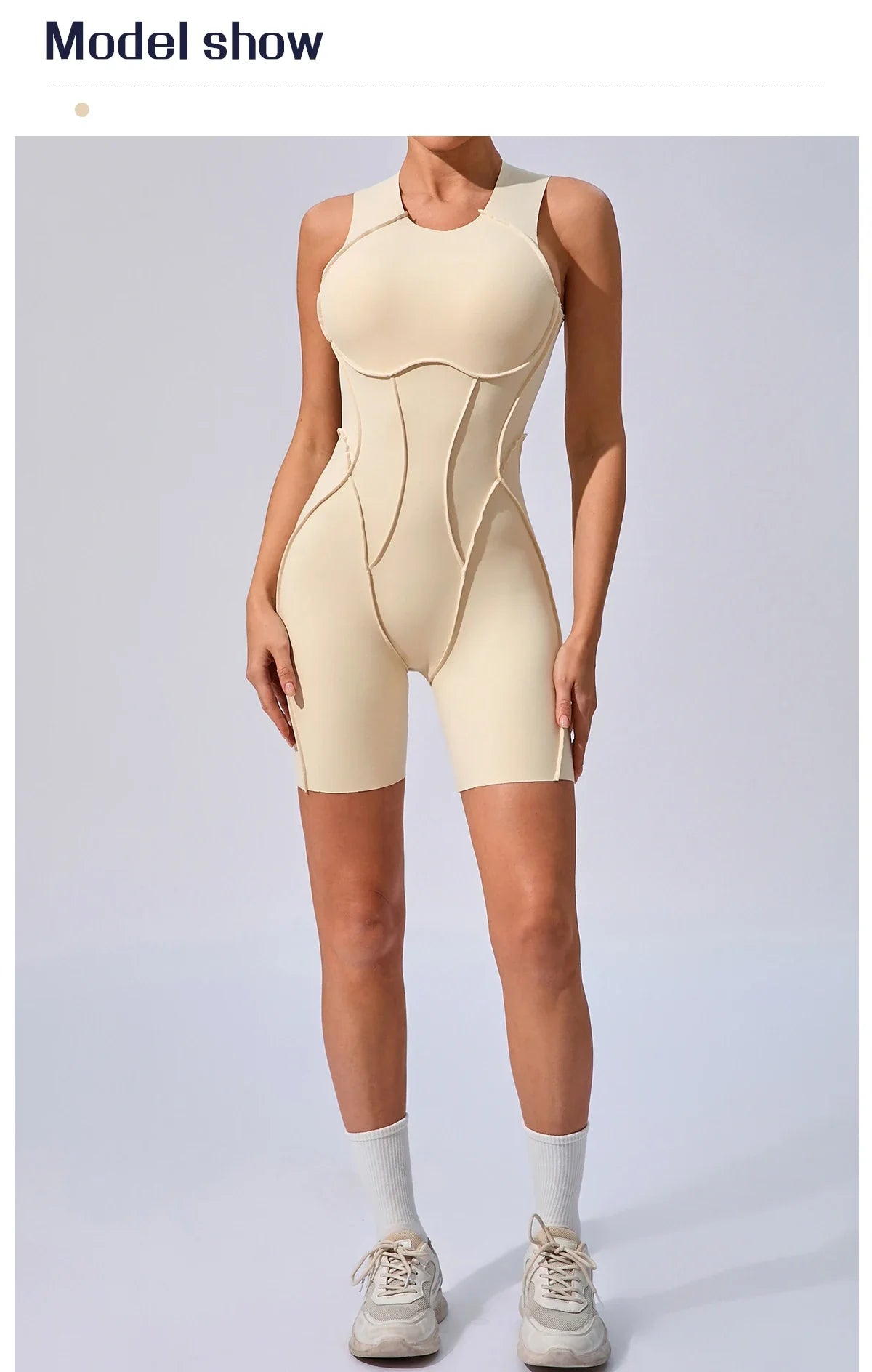 Women's Workout Jumpsuit – Padded Activewear Bodysuit