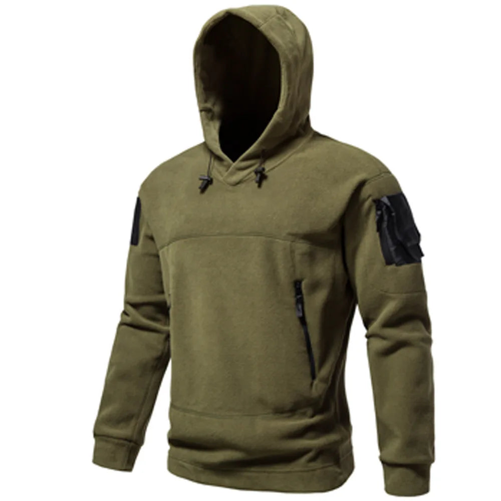 Men's Outdoor Hoodie - Multi-Pocket Warm Layer