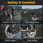 Electric Bicycle - 26-Inch Battery-Powered Bike