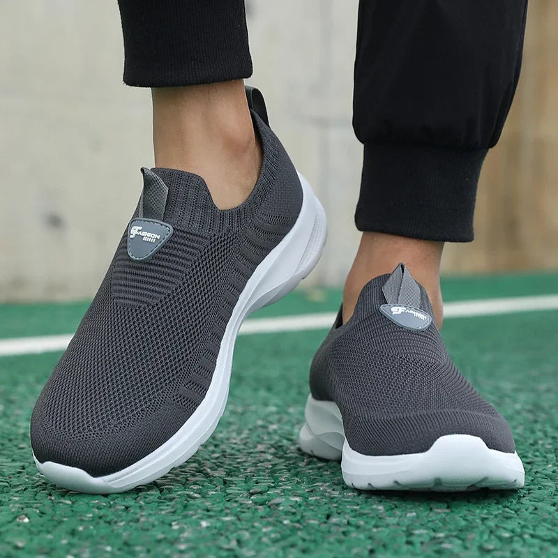 Men's Walking Shoes - Mesh Slip-On Pair