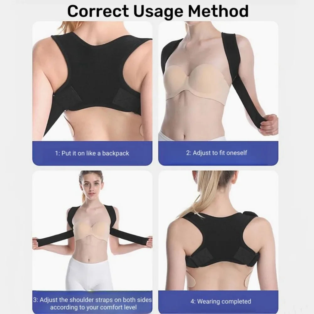 Stridewell Posture Corrector - Adjustable Back Support Brace