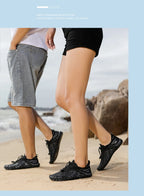 Men's Water Shoes - Mesh Lace-Up Aqua Shoes
