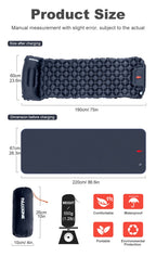 Camping Sleeping Pad - Inflatable TPU Nylon Mat
